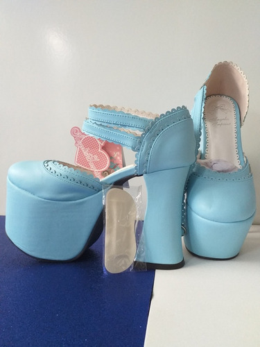 Sapato Salto Alto Lolita Cosplay 12.5cm
