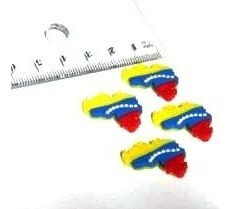 Imagen 6 de 7 de 10 Dijes Mapa De Venezuela Paz Tricolor Patria Bandera