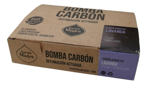 Carbon Bombita Citronella Yagra Incienso Sagrada Madre X24