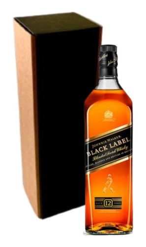 Whisky Importado Johnnie Walker Black Label 1 Litro Estuche
