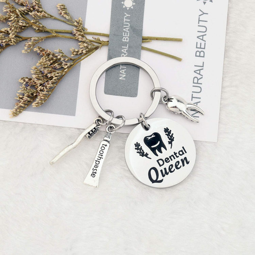 Wsnang Dentista Regalos Dental Queen Llavero Asistente Denta