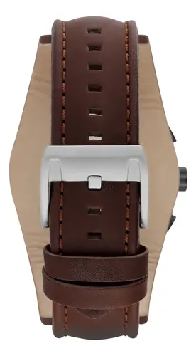N Reloj Pulsera Fossil Coachman Con Correa De Cuero Color