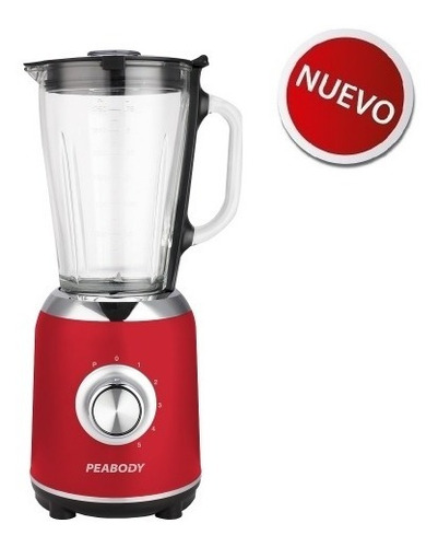 Imagen 3 de 10 de Licuadora De Mesa Peabody Pe-ln805 5 Velocidades 800 Wtts
