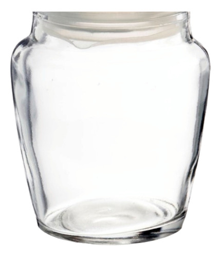 Set 6 Frascos De Cristal Redondo T/presión 180 Ml