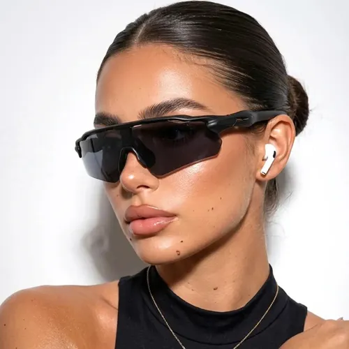 Oculos Esportivo Corrida Premium Bike Pace Uv400 Moda Preto