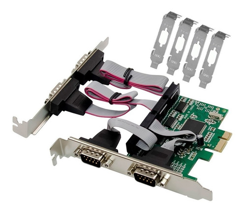 Placa Pci Express A 4 Puertos Serie Rs232 Db9 Serial Pci-eb5