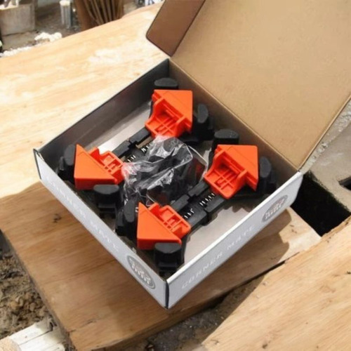 Kit 4 Pçs Sargento Angular 90ºgraus Marcenaria Aperto Rápido