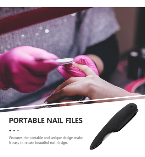 6 Limas De Uñas Plegables, Limas De Uñas Portátiles, Esmalte