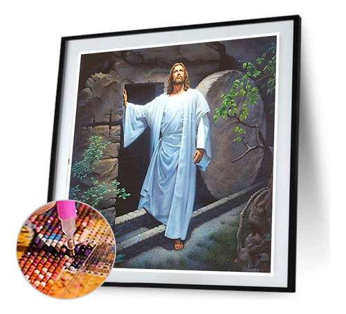 Pintura De Diamante R5a5, Decoración Artesanal De Jesús