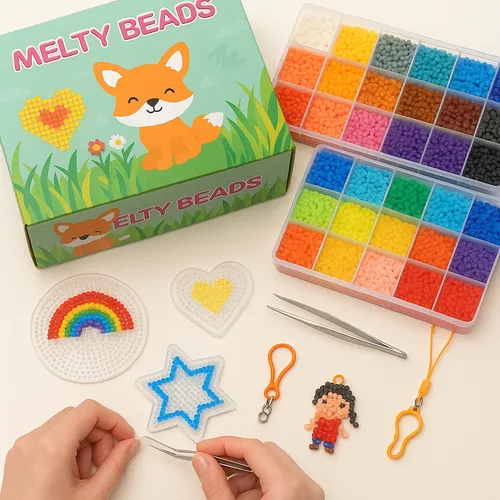 Kit Hama Beads 26000pzs 2.6mm 48 Colores + Bases Y Pinzas