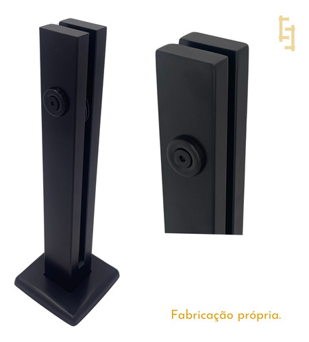 32 Colunas Torre Preta Guarda Corpo Inox 20 Cm 1 Furo