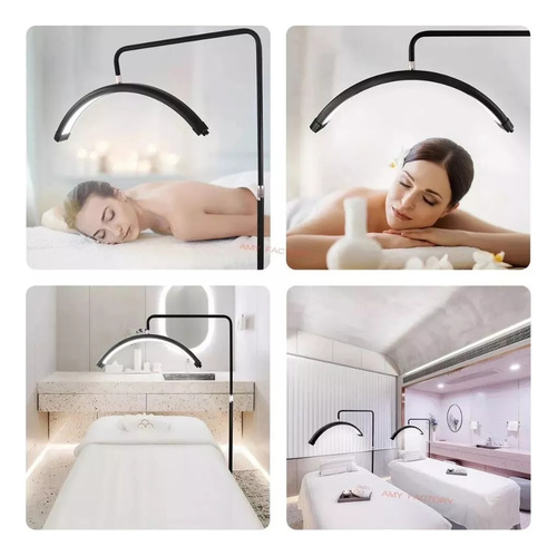 Lampara Led Media Luna Con Base Para Estetica Y Hogar