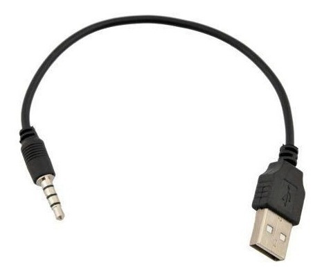 5 X Negro Usb Tipo A 3,5 Mm Conector Audio Cable De Datos Pa
