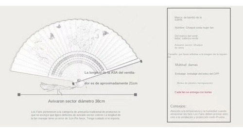 Abanico De Madera, Bonito Cuaderno De Moda, Buena Suerte Color 15