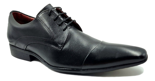 Zapato Formal Negro Hombre De Cuero Natural Levurett