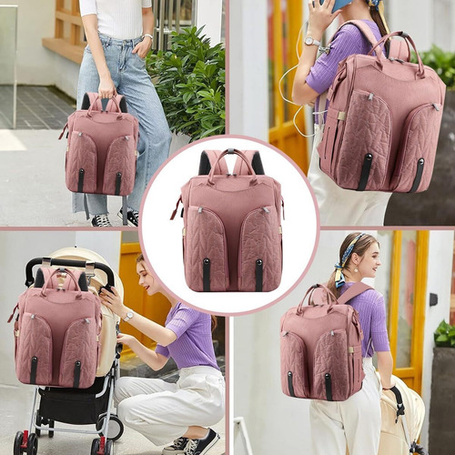 Mochila Pañalera Multifuncional, Bolsa De Pañales De Bebé