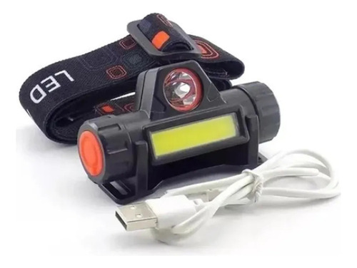 Linterna Led Recargable Para Casco Sin Intereses