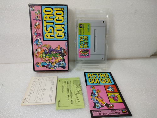 Astro Go Go P/ Super Famicom Snes Original Japonês Cib 