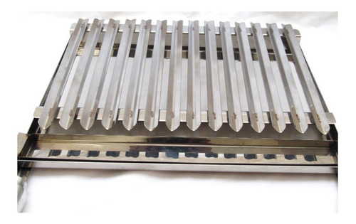 Imagem 8 de 8 de Kit Suporte Churrasqueira 60cm + Grelha Argentina Inox 50cm
