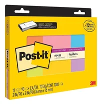 Comprar Notas Adhesivas Post It Super Sticky Con 12 Blocks De 90 Hjs