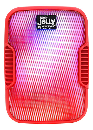 Bocina Fussión, Mini Jelly Colorfull Bluetooth 6 Colores Color Rojo