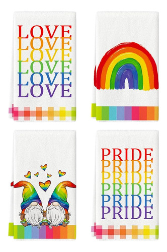 Artoid Mode Acuarela Rainbow Love Pride Gnomes Lgbt Home Kit