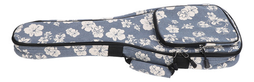 Bolsa Acolchoada Para Ukulele, Mochila Hawaiian Hibiscus Flo