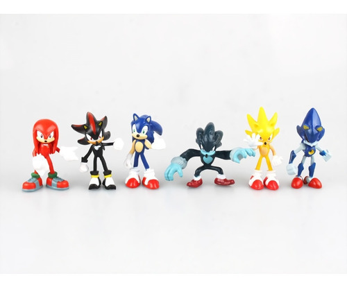 Sonic Boom - Set De 6 Figuritas / Figuras De Acción