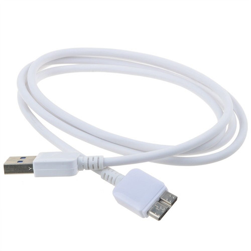 Blanco Usb 3.0 Pc Power Cargador Cable De Datos Cable Para W