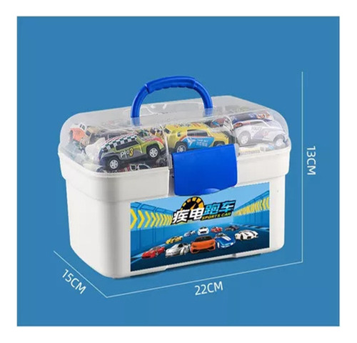 Kit De 50 Carros De Hierro De Fricción Metálicos En Miniatur