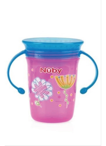 Vaso Nuby Wonder 360 Con Asa 240 Ml Bebe Antiderrame