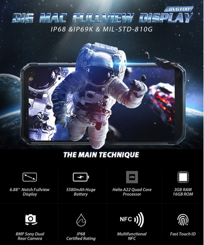 Blackview Bv6100 - Resistente Indestructible /único En Chile