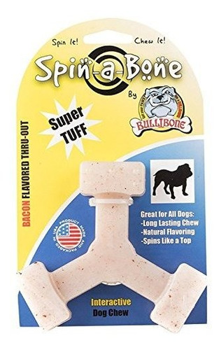 Bullibone Perro De Nylon Chew Toy Spin-a-bone - Perro De Jug