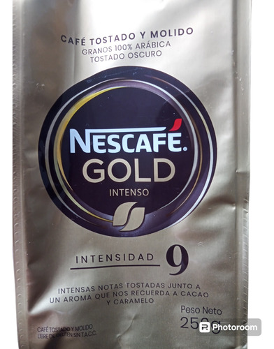 Nescafe Gold Tostado Molido Intenso 250 Grs Intensidad 9