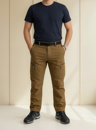 Pantalon Termico Impermeable Cargo Hombre Premium Original