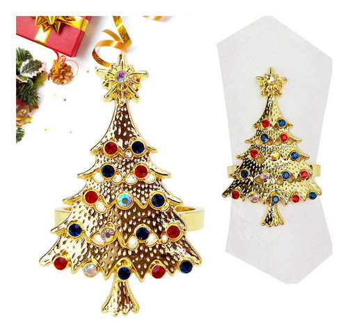 Juego De 4 Servilletas Para Árbol De Navidad, Decoración De