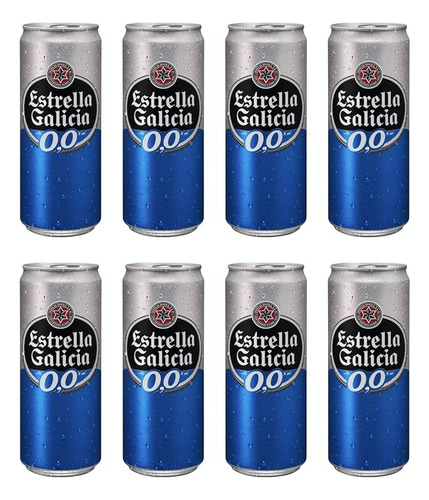 Cerveza Estrella Galicia Sin Alcohol Lata 330cc X 6