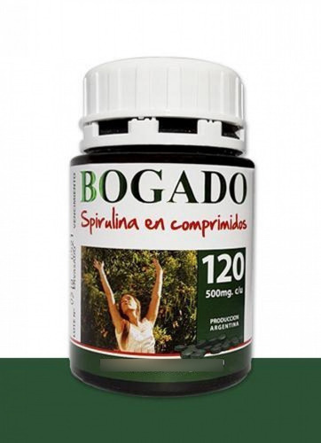 Pack X 3 Spirulina Bogado X 120 Cprs De 500mg Sin Tacc 