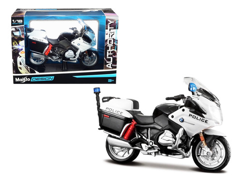 Modelo A Escala Moto Bmw R1200 Rt Police Maisto 