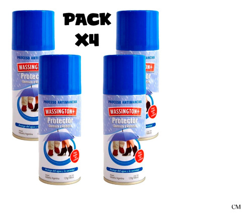 Protector Impermeabilizante Para Gamuza Y Nobuck Pack X 4