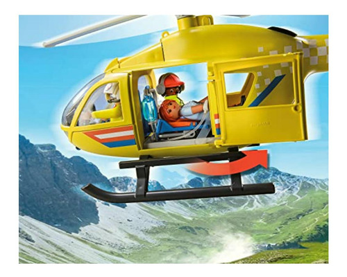 Playmobil Rescue Helicóptero De Rescate 71203