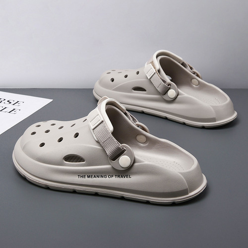 Zapatos Tipo Zueco De Playa De Verano Para Hombre, Sandalias