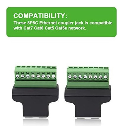 Poyiccot Rj45 Breakout, Conector Adaptador De Terminal De To
