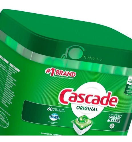 Cascade Original Actionpac Detergente Para Lavavajillas X 60