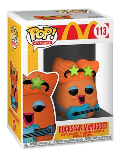 Mcdonalds Ad Icons Rockstar Nugget Funko Pop #113