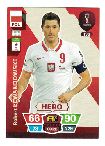 Carta Robert Lewandowski - Hero Core Mundial De Qatar 2022 