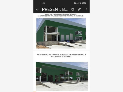 Bodega Comercial En Renta Tejeria