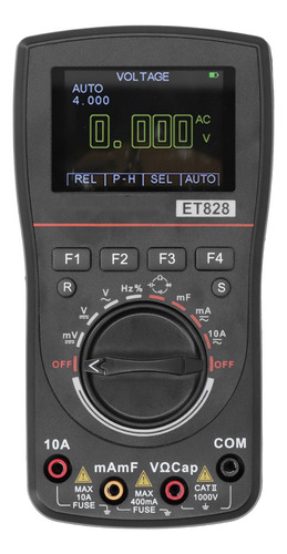 Multímetro Et828 2 Em 1 Osciloscópio Portátil 1mhz 2.5msps