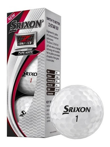 Pelota De Golf Srixon Z Star Xv Blanca X3