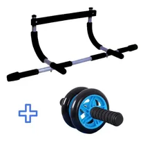 Comprar Set Barra Ejercicio Gym Multifunción+rueda Abdominales
